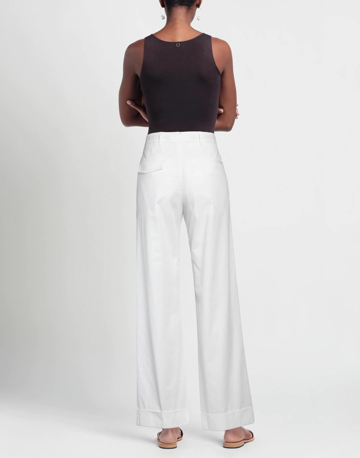 Ann Demeulemeester Womens Pants in White