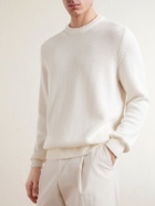 Slowear - Slim-Fit Cotton Sweater - White