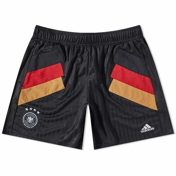 Photo: Adidas Men's Germany DFB Icon Shorts in Black/White