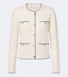 Tory Burch Kendra scalloped wool-blend cardigan