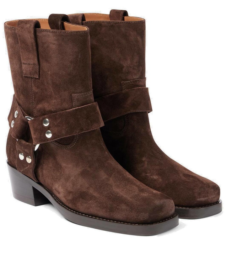 Photo: Paris Texas Roxy 45 suede biker boots