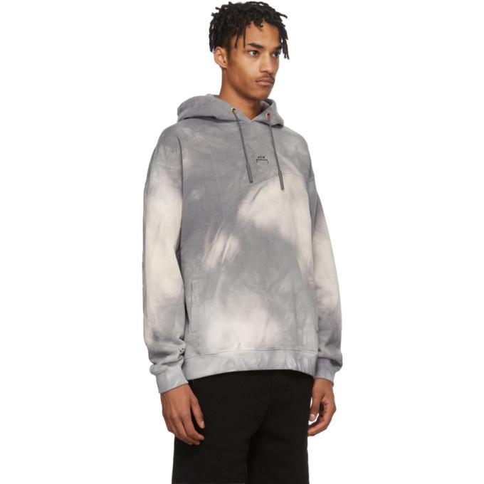 A-Cold-Wall* SSENSE Exclusive Grey Tie-Dye Hoodie A-Cold-Wall*