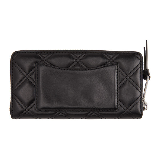 Marc Jacobs Black Quilted Softshot Standard Wallet Marc Jacobs