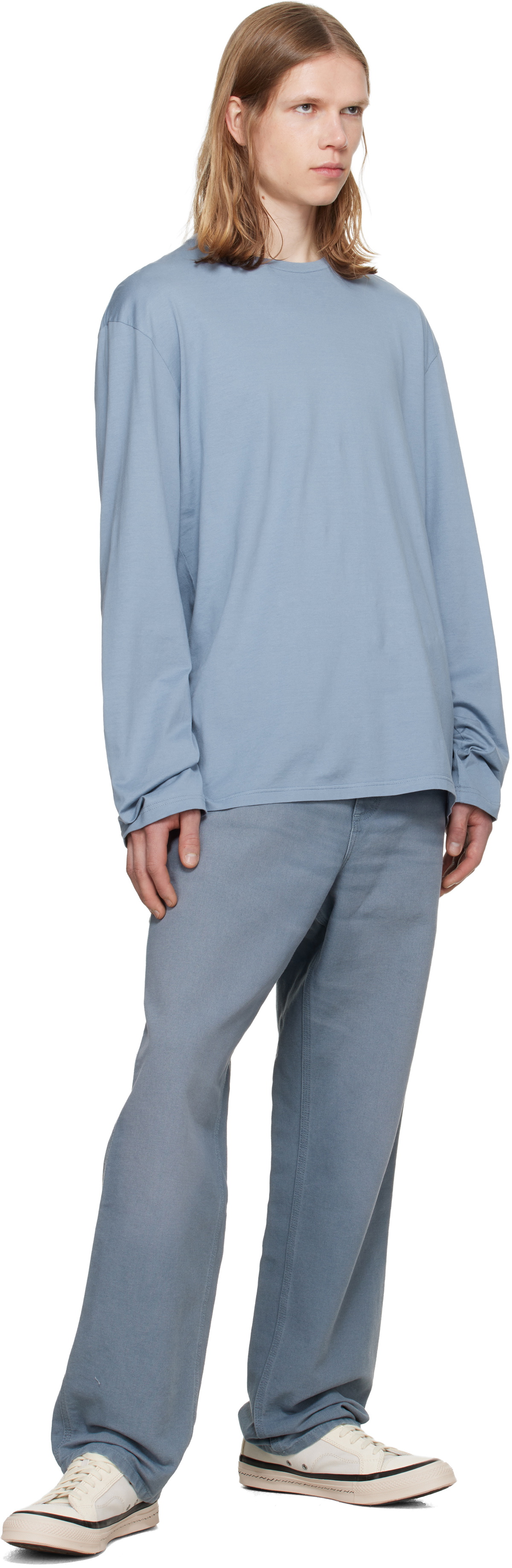 Carhartt Work In Progress Blue Single Knee Trousers