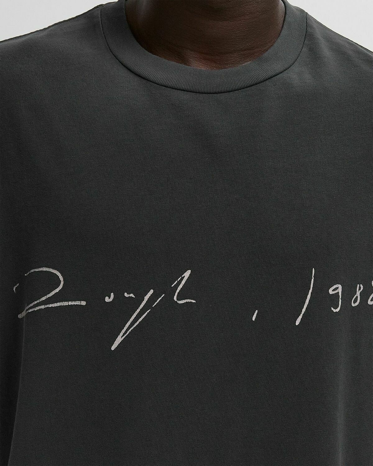 Rough. SIGNATURE T-SHIRT Black Mens Shortsleefe