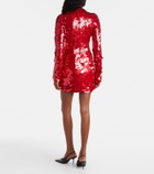 Sportmax Terfrite sequined jersey minidress