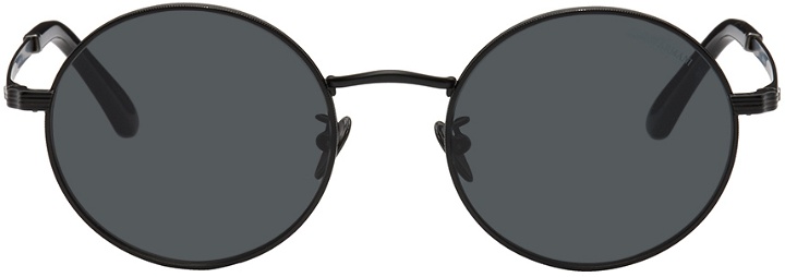 Photo: Giorgio Armani Black Round Sunglasses