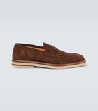 Brunello Cucinelli Suede penny loafers