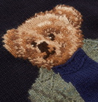 Ralph Lauren Purple Label - Bear-Intarsia Cashmere Sweater - Navy