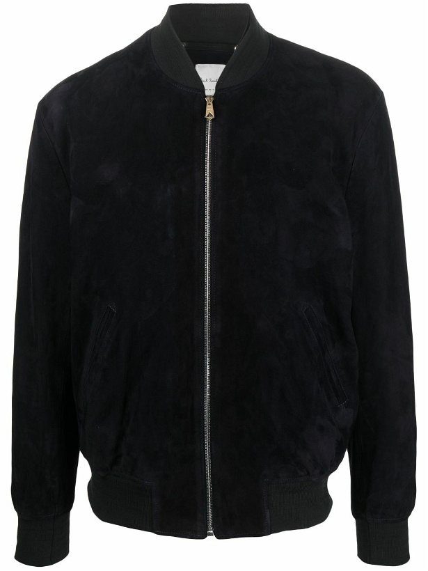 Photo: PAUL SMITH - Regular Fit Suede Bomber Jacket
