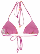 MC2 Saint Barth Womens Triangle Top With Wave Printv