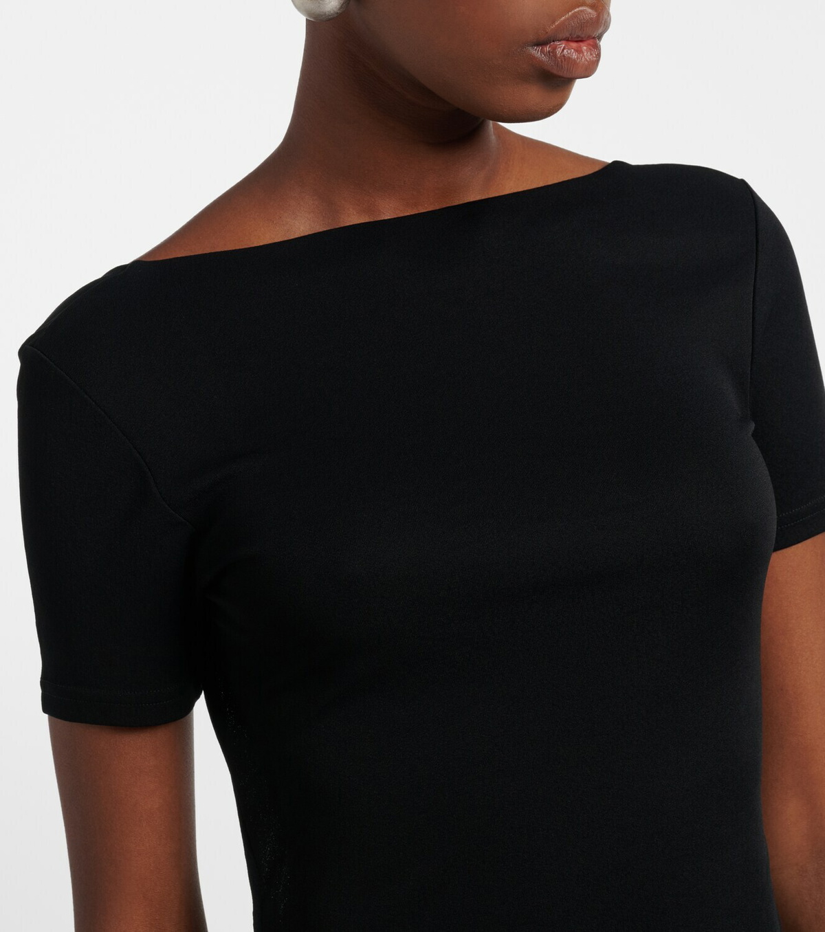 Jacquemus Sole cutout jersey midi dress