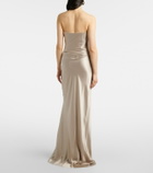 The Sei Silk satin bustier gown