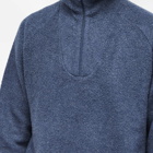 Beams Plus Men's Half Zip Popover Fleece Jacket in Navy