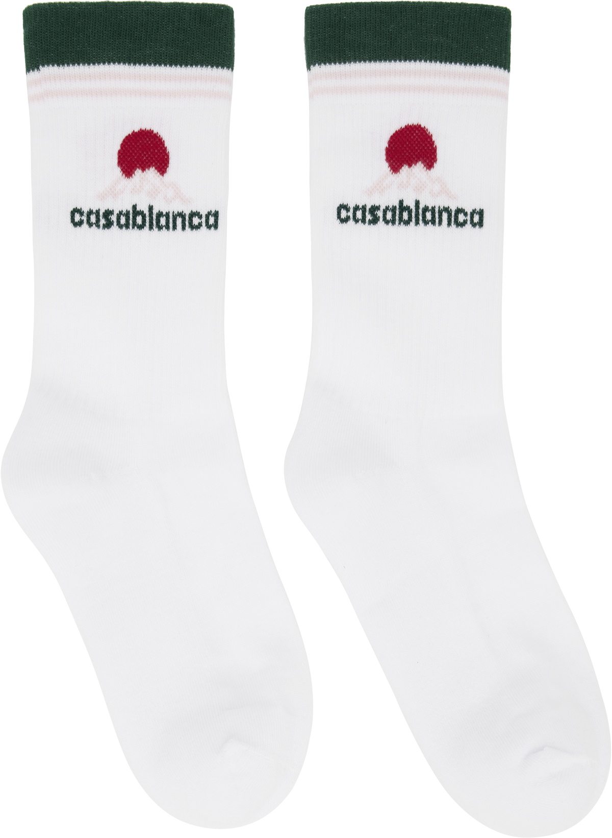 【関税込み】Casablanca ホワイト Fuji Dream ソックス Fuji Dream Socks – Casablanca