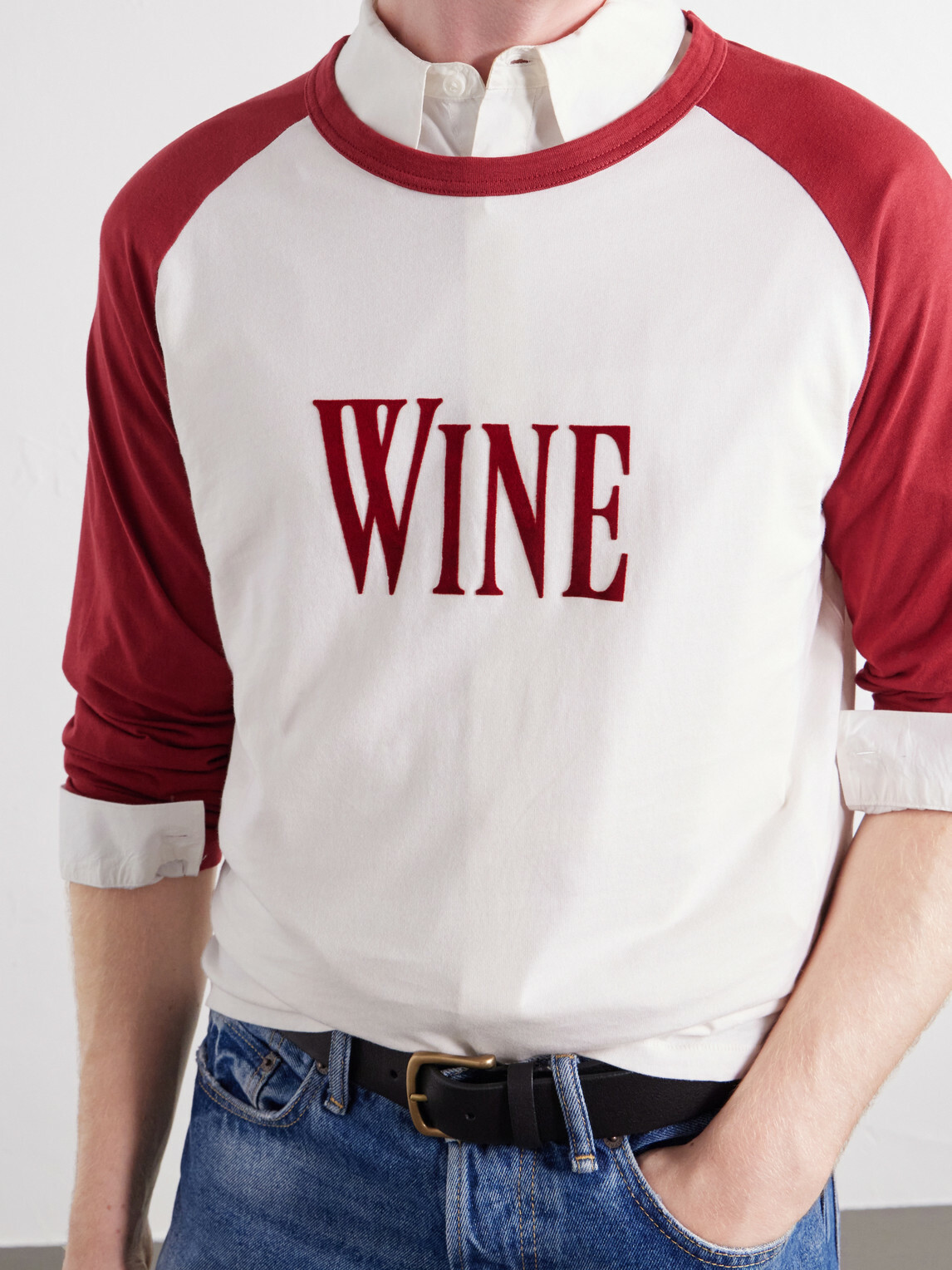 Acne Studios - Logo-Appliquéd Cotton-Jersey T-Shirt - Burgundy