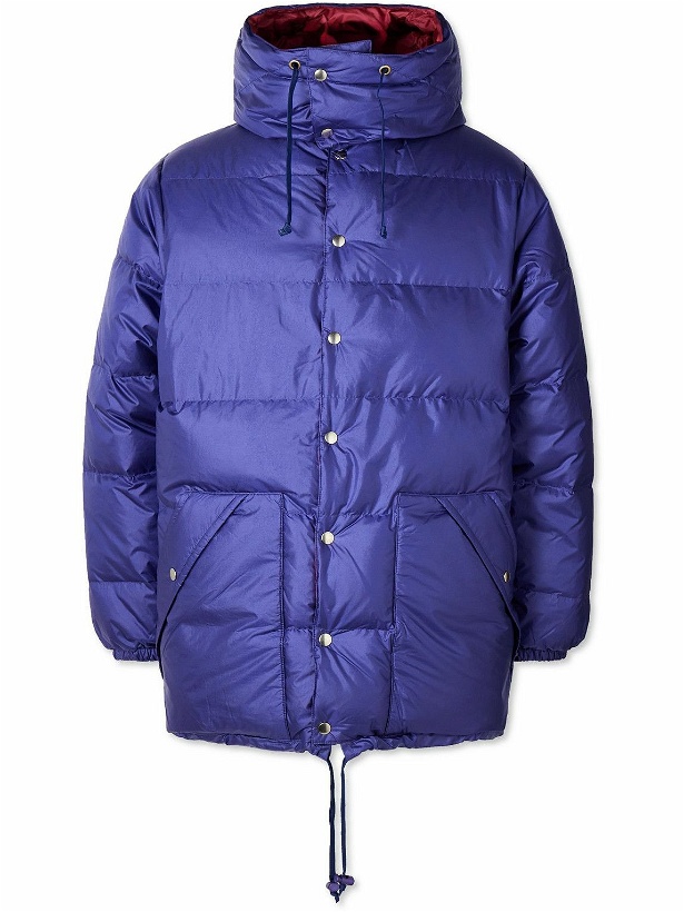 Photo: Beams Plus - Expedition Quilted Shell Hooded Down Parka - Purple