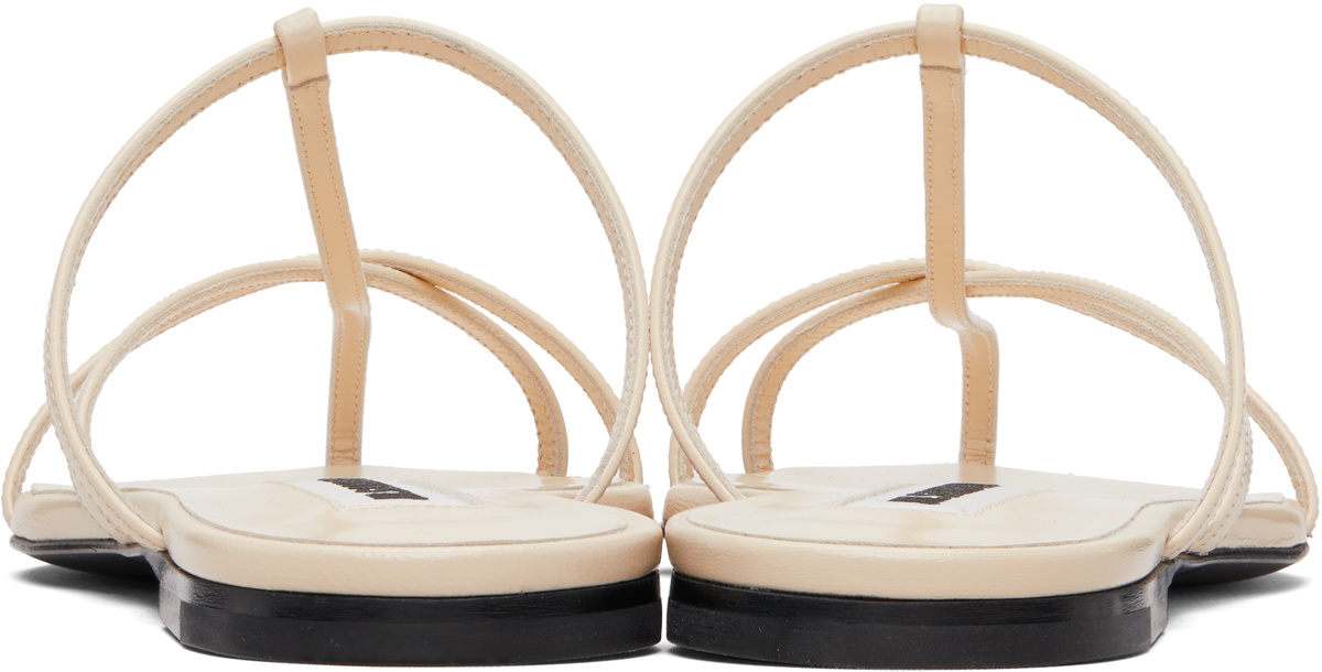 Jil Sander Off-White Cage Flat Sandals
