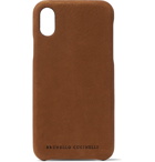 Brunello Cucinelli - Nubuck iPhone X Case - Brown