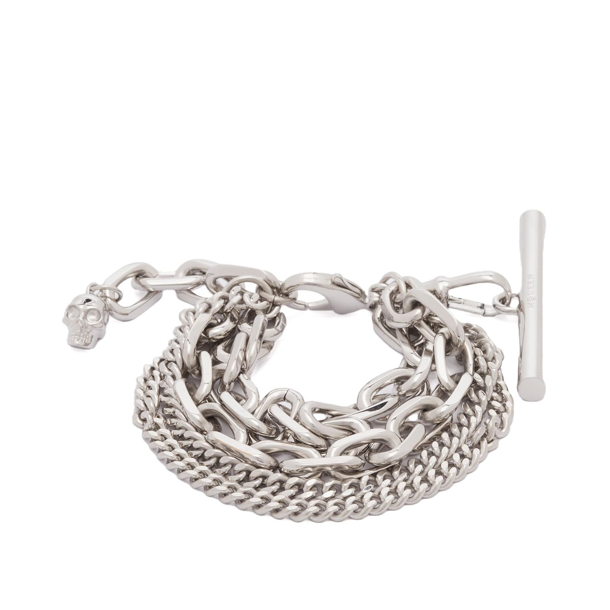 Alexander McQueen Men's Sling Bracelet in Silver Alexander