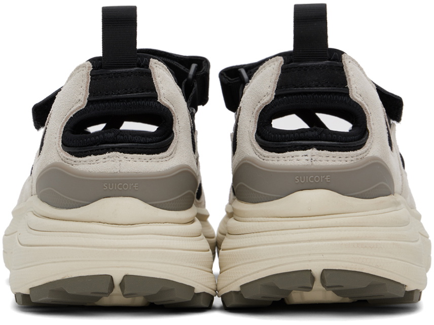 SUICOKE Black & Off-White AKK-2 Sneakers