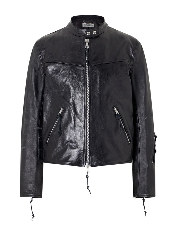 Photo: Our Legacy - Yurei Leather Jacket - Black