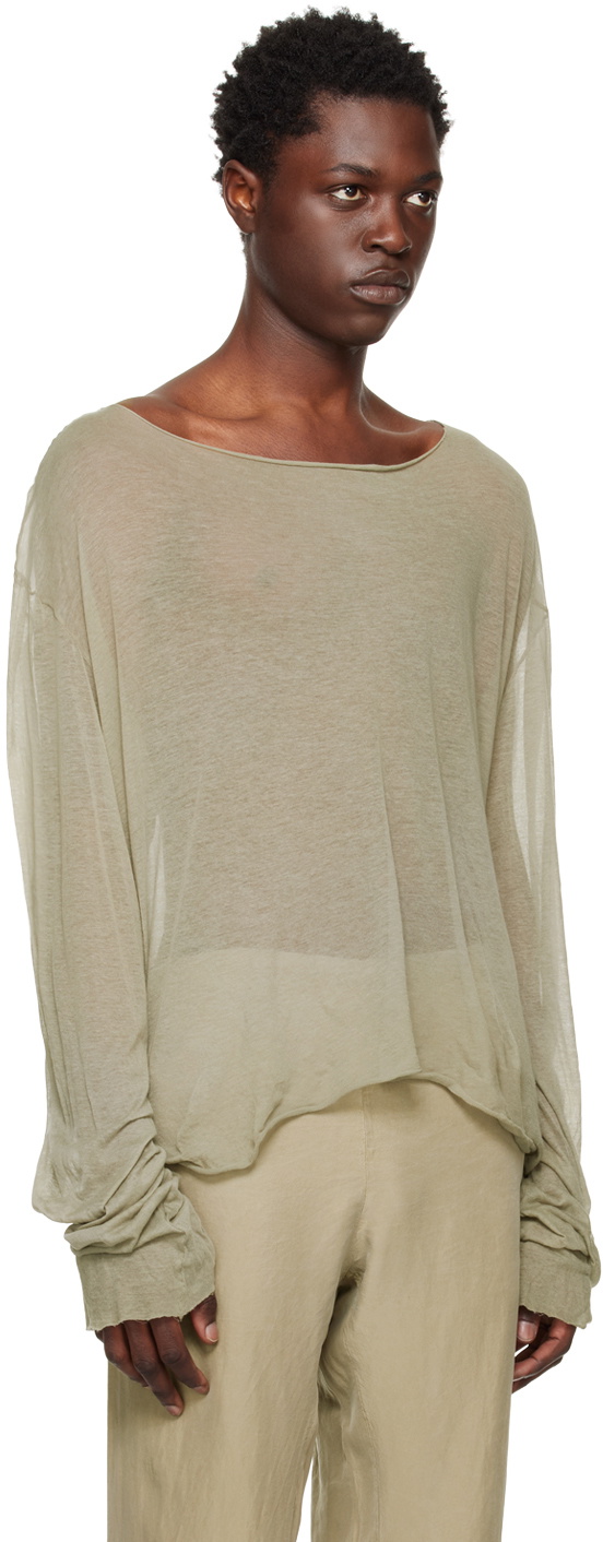 Gabriela Coll Garments Khaki No.223 Long Sleeve T-Shirt