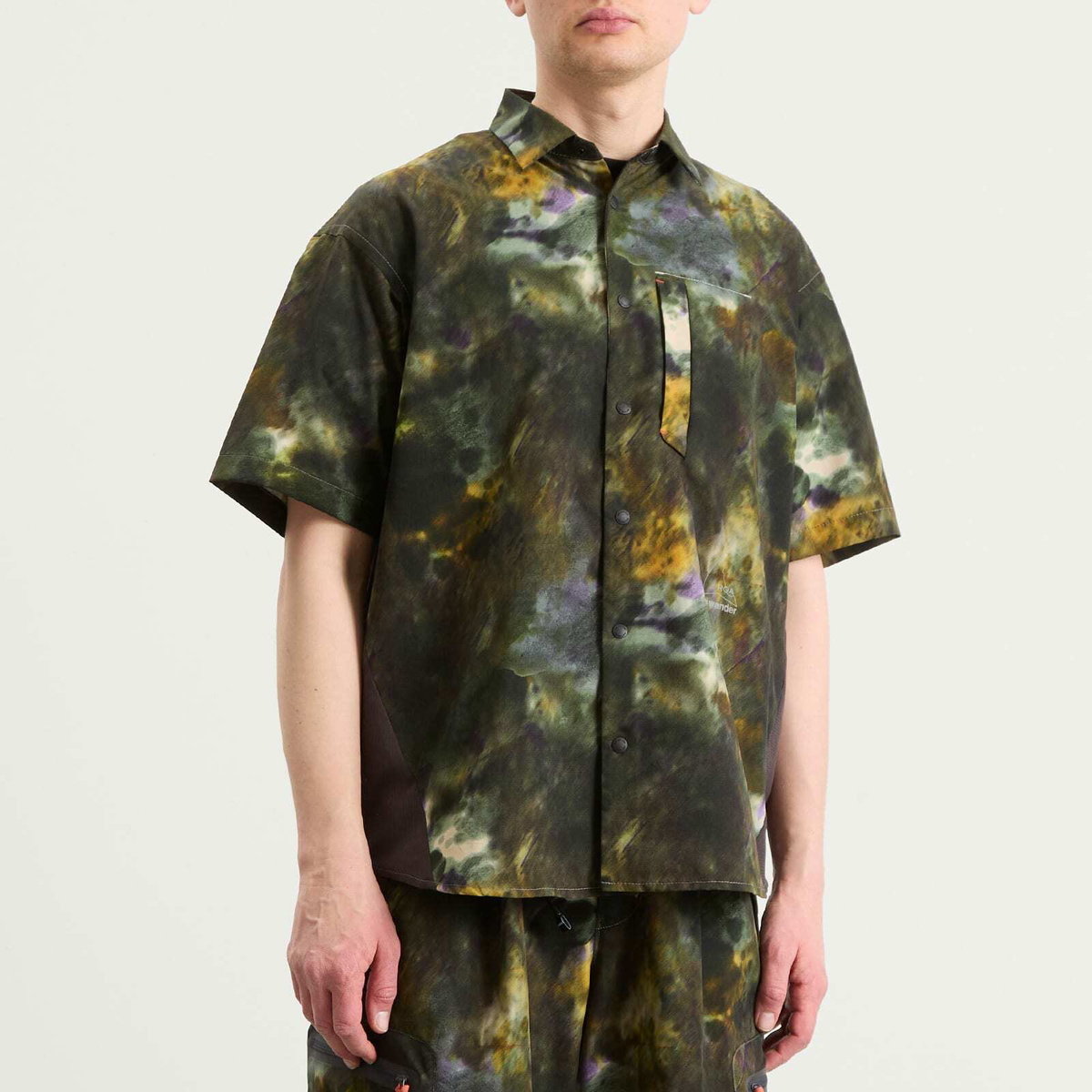 and wander Men's x ROA Printed Breathable Shirt in Camo