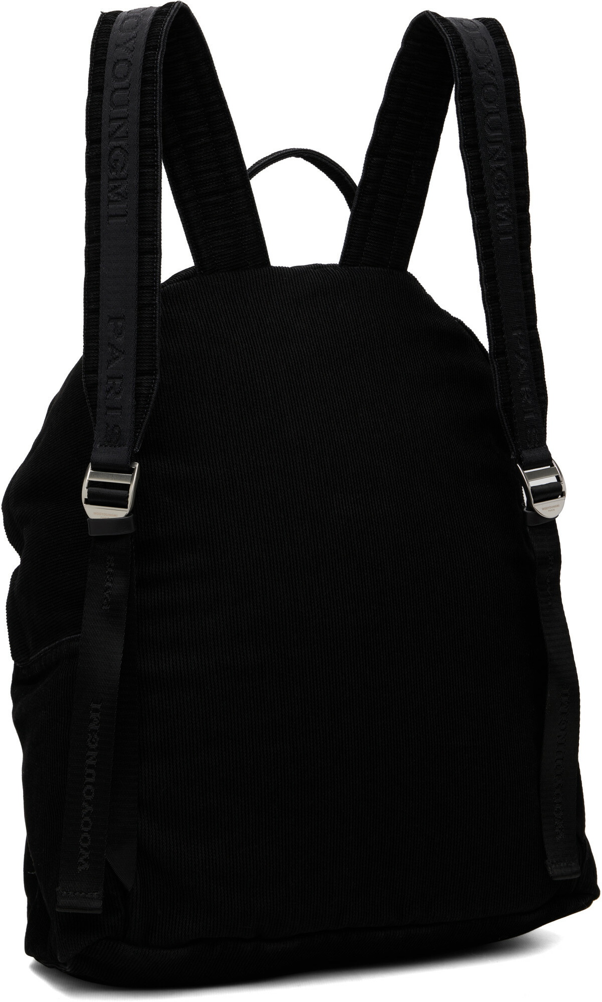 WOOYOUNGMI Black Mens Backpack