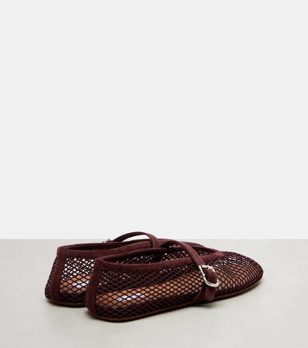 Alaïa Ballerine fishnet Mary Jane flats