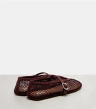 Alaïa Ballerine fishnet Mary Jane flats