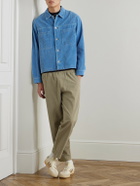 Folk - Drawcord Assembly Straight-Leg Linen and Cotton-Blend Canvas Trousers - Neutrals