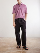 Zegna - Oasi Linen Polo Shirt - Pink