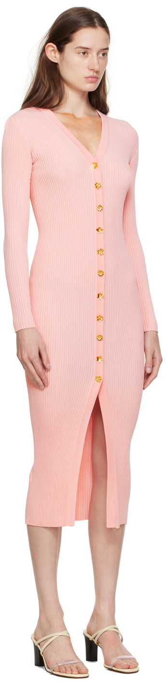 strapless open back dress Ellie Hot Pink Strapless Mini Dress - US 4