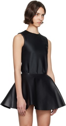 JW Anderson Black Bias Cut Sleeveless Top