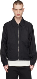 LEMAIRE Black Crinkled Jacket