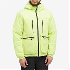 Purple Mountain Observatory Men's Padded Water Repellent Jacket in Lime