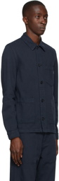 PS by Paul Smith Navy Linen Chore Jacket