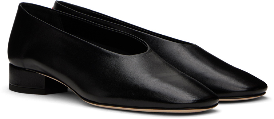 Aeyde Black Delia Ballerina Flats