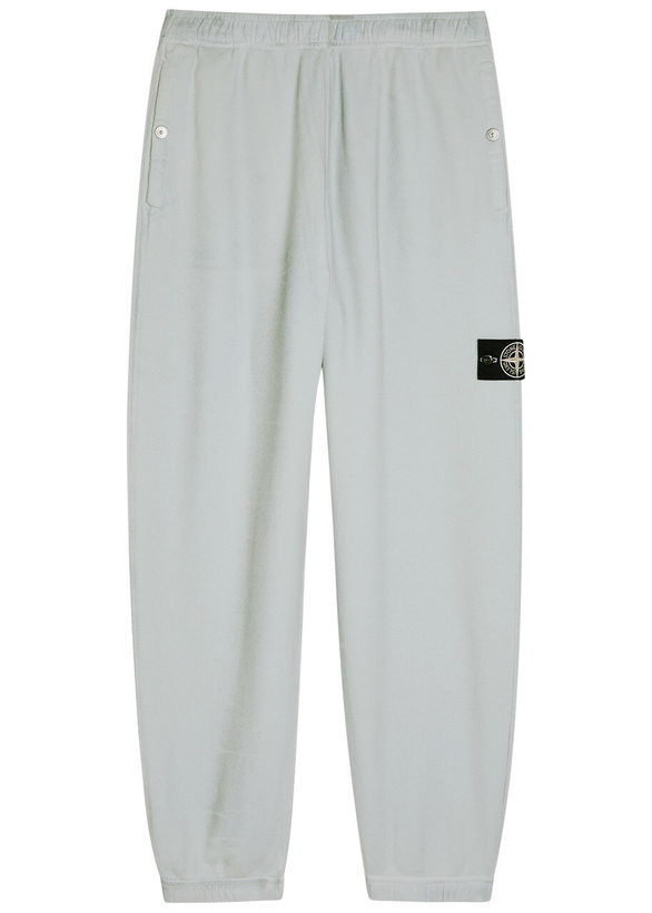 Photo: Stone Island Reflective Cotton Sweatpants Blue