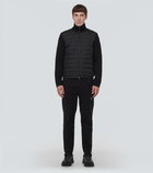 Moncler Down-paneled knit jacket