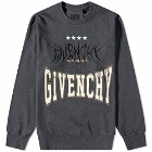 Givenchy Men's Multi Logo Crew Sweat in Charcoal