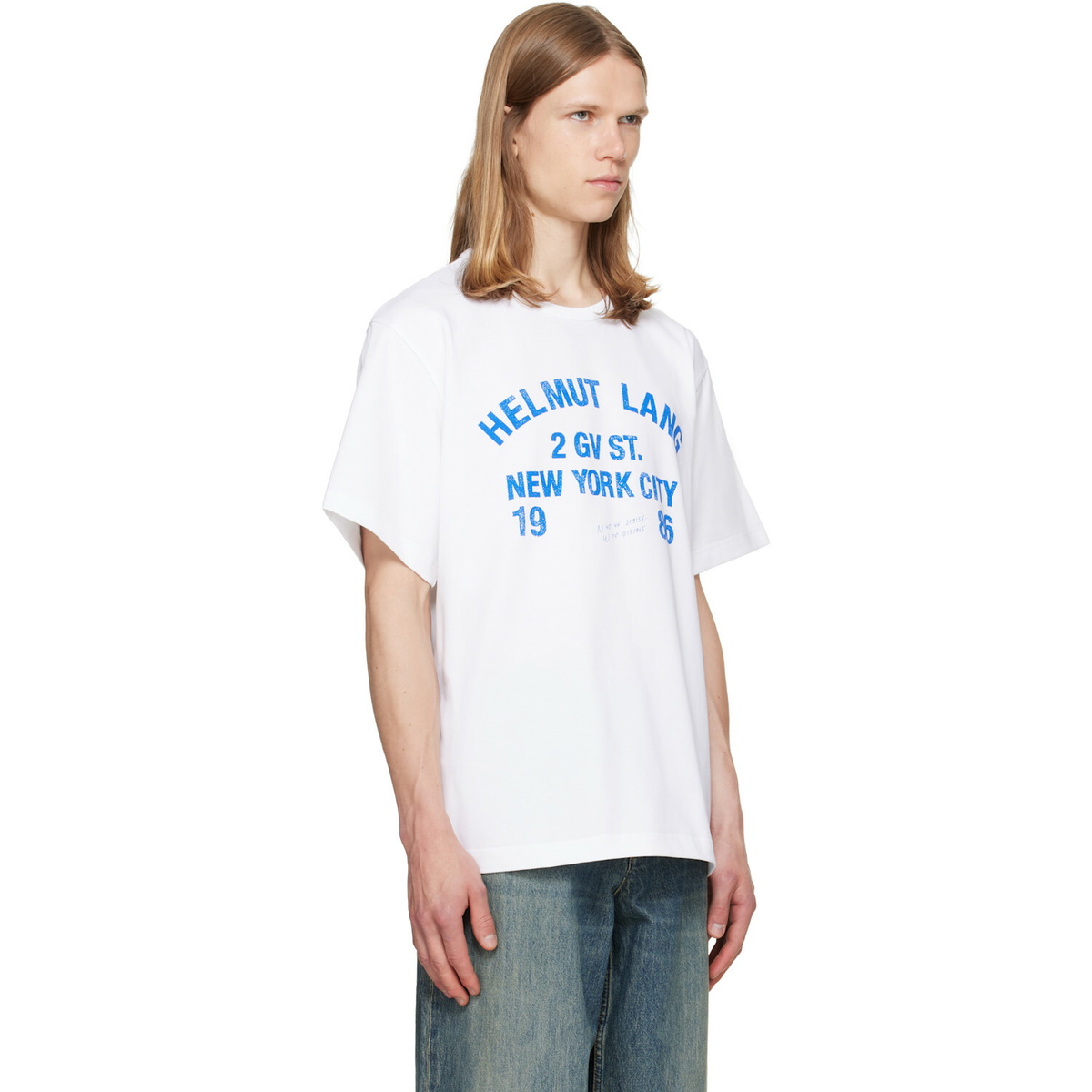 Helmut Lang White Varsity T-shirt