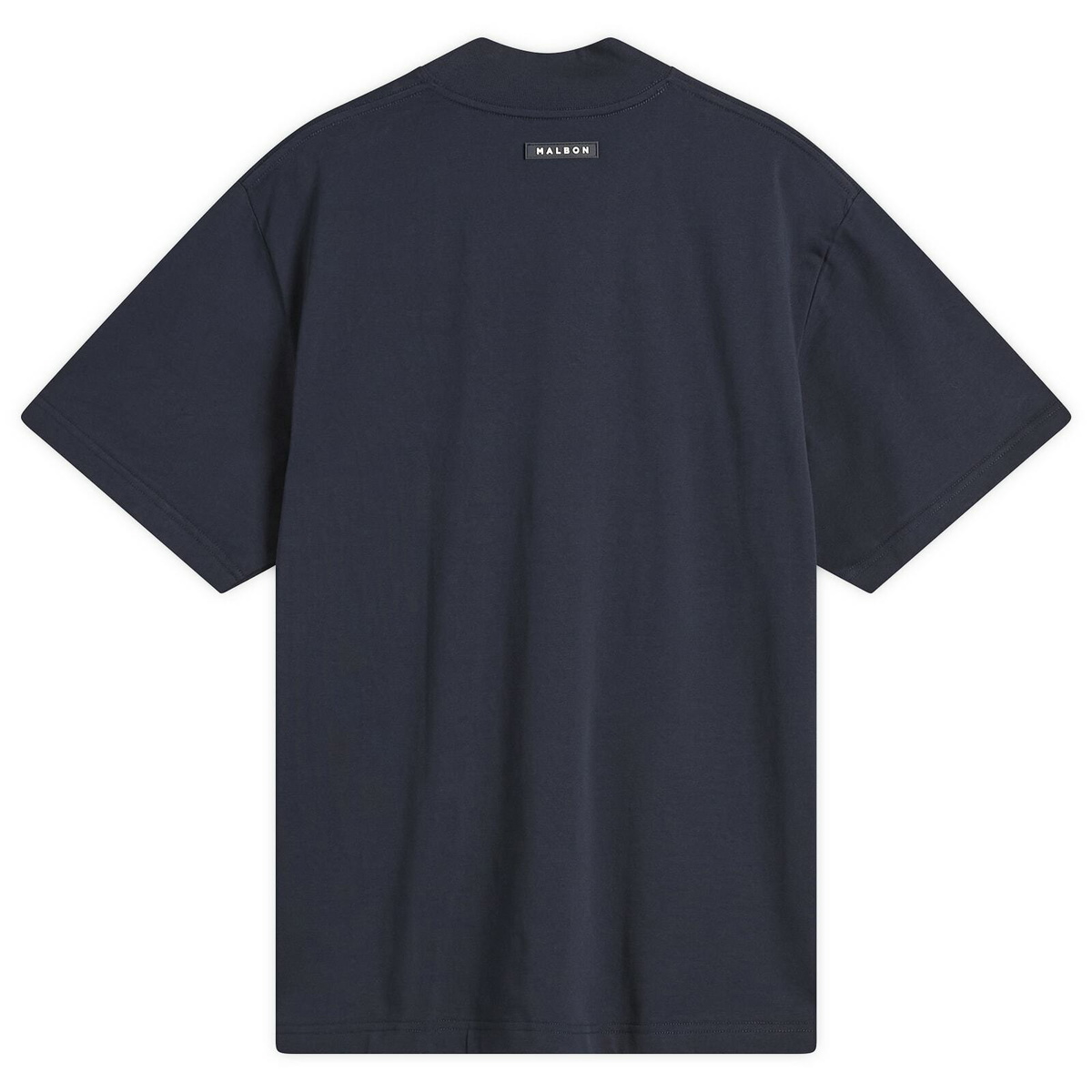 Malbon Men's Mare Mockneck T-Shirt in Navy Malbon Golf
