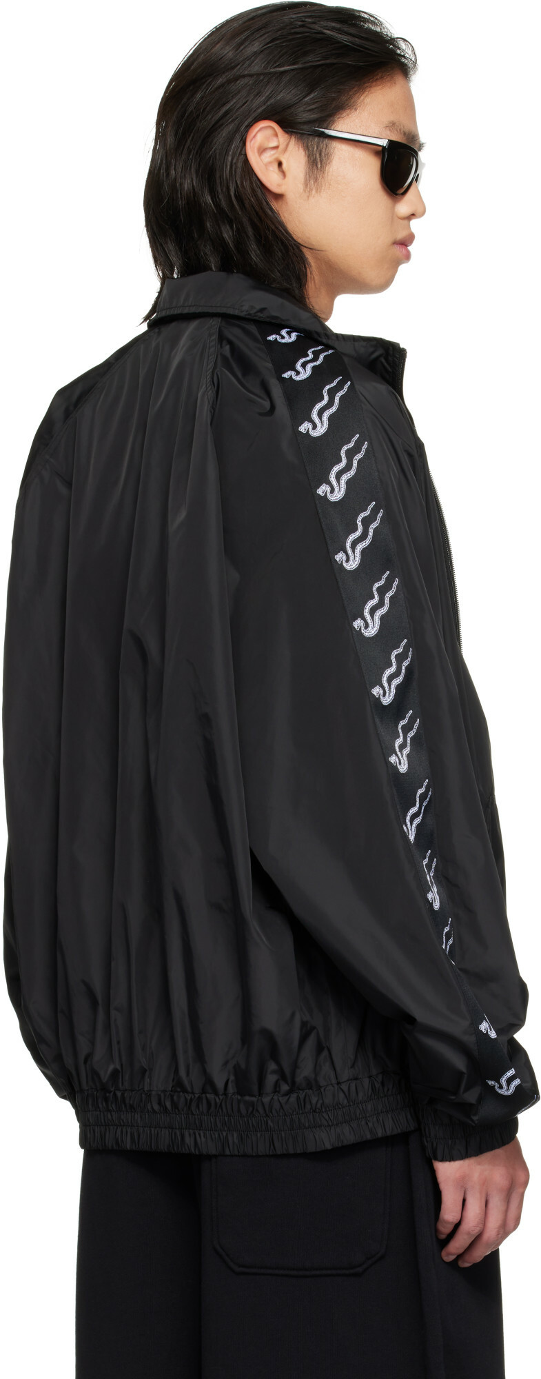 LU'U DAN Black Blacklisted LD Windbreaker Jacket