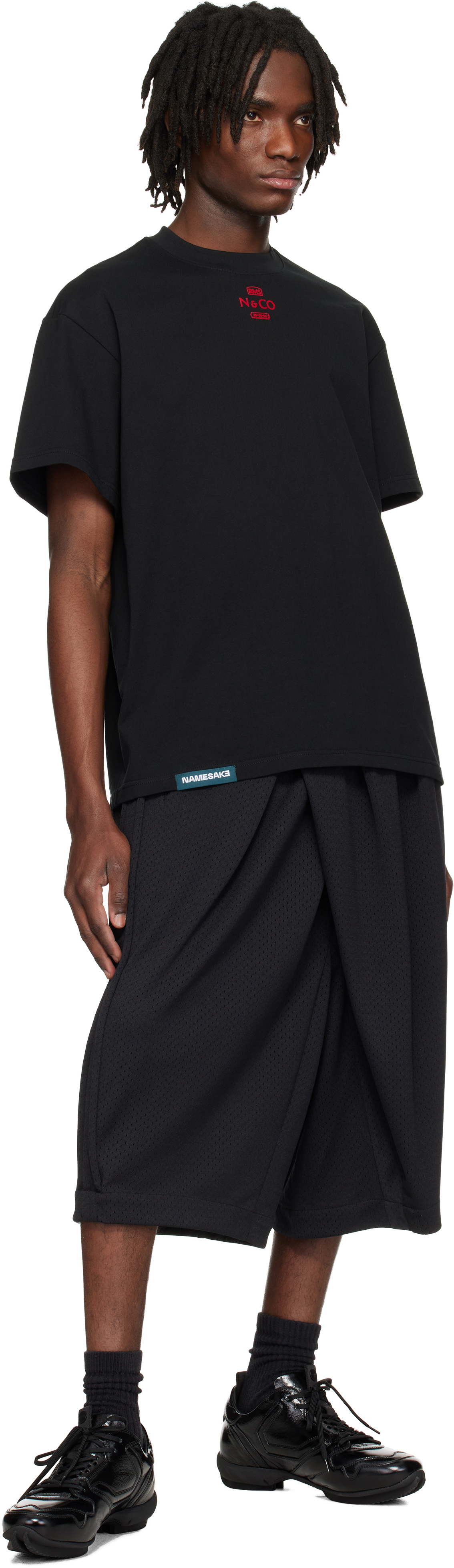 NAMESAKE Black Neal Stamp T-shirt