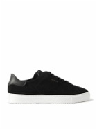 Axel Arigato - Clean 90 Leather-Trimmed Suede Sneakers - Black