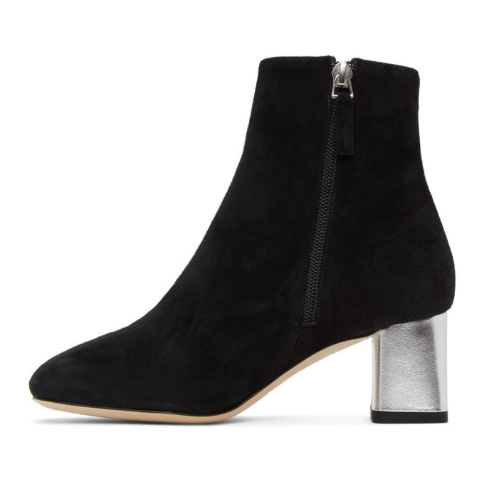 Repetto Black Melo Suede Ankle Boots