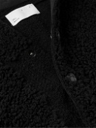 4SDesigns - Wool-Blend Bouclé Cardigan - Black