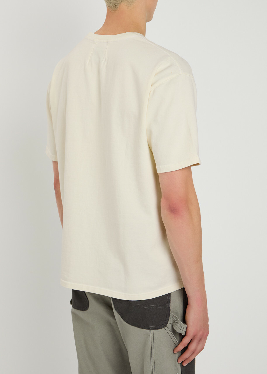 【関税込み】Rhude オフホワイト 'Rhude' Cadre Tシャツ Rhude Off-White 'Rhude' Cadre T-shirt Rhude